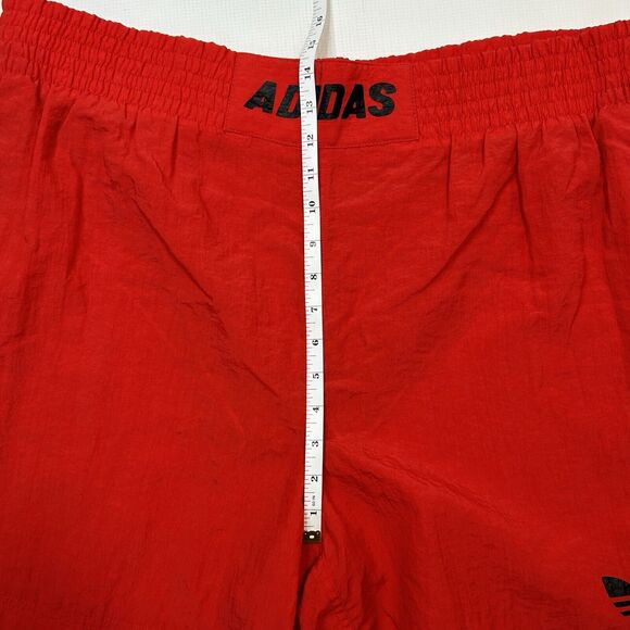 Vintage Adidas Shorts Athletic Nylon Trefoil Spellout Soccer 80s 90s MENS XL - Picture 4 of 10